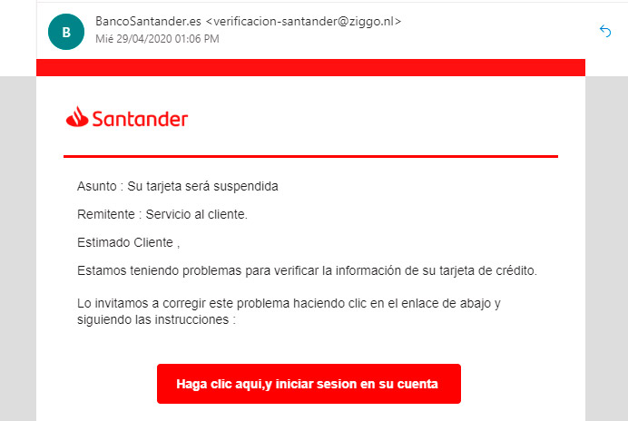 correo phishing